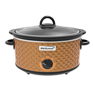 Brentwood SC-136C 3.5-Quart Diamond Pattern Slow Cooker, Copper