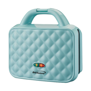 Brentwood TS-239BL Couture Purse Non-Stick Dual Waffle Maker, Blue