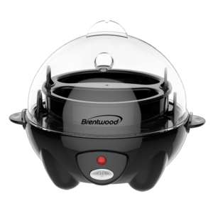 Brentwood TS-1045BK Electric 7 Egg Cooker with Auto Shut Off, Black