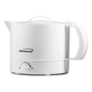 Brentwood KT-32W BPA Free 32oz Electric Kettle Hot Pot, White