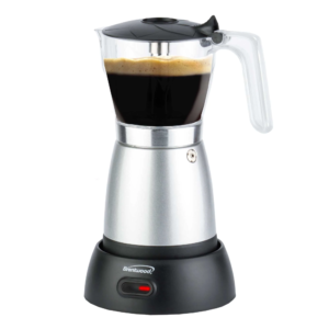 Brentwood TS-119S Cordless Electric Moka Pot Espresso Machine, 6-Servings