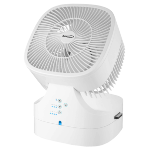 Brentwood F-900RW 8-Inch 3-Speed Remote Control Oscillating Air Circulator Desktop Fan with Timer and Auto Shut Off, White