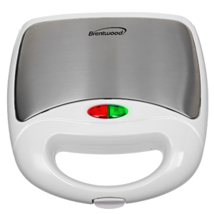 Brentwood TS-240W Non-Stick Compact Dual Sandwich Maker, White